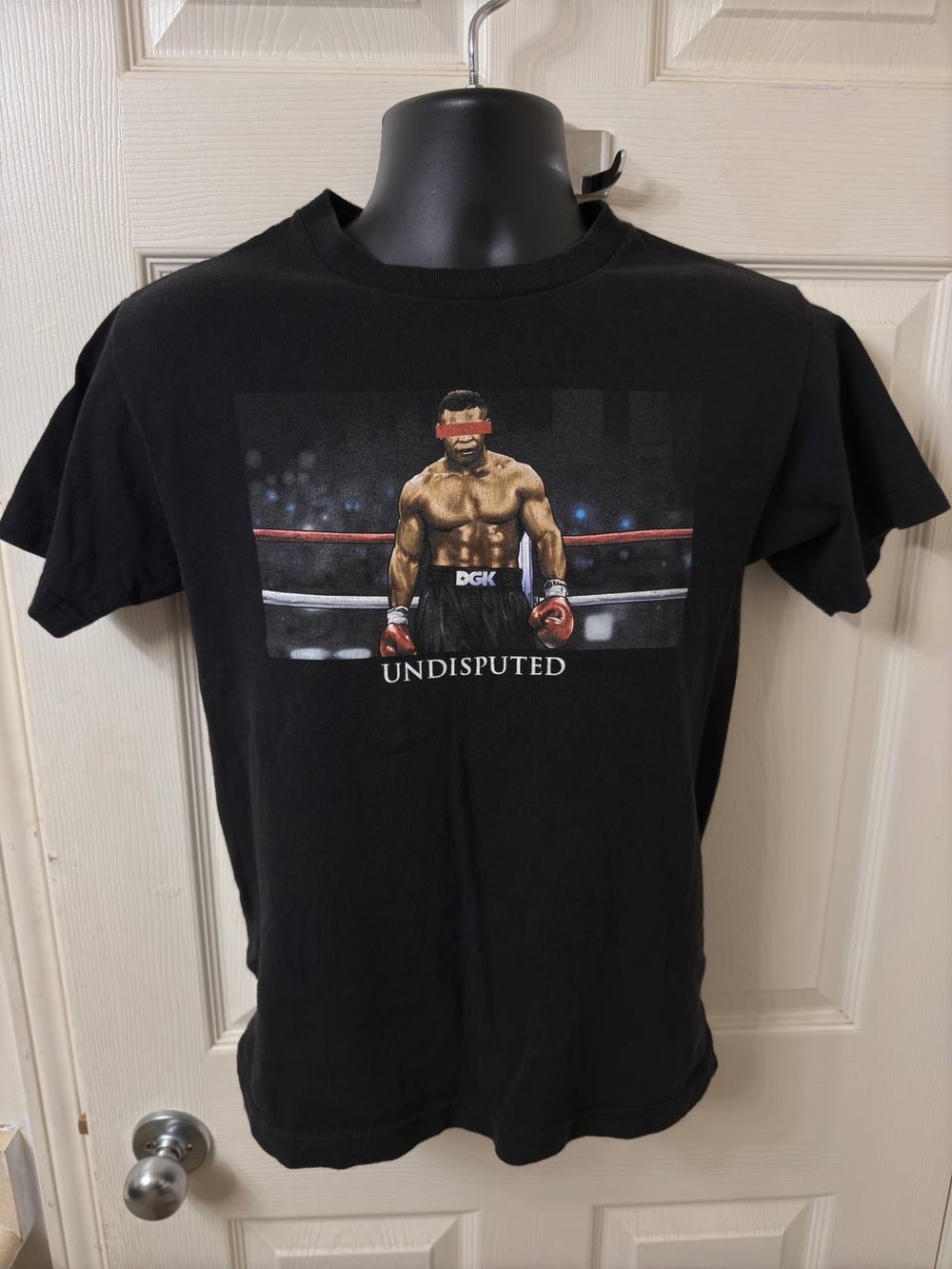 DGK Undisputed Iron Mike Tyson Men’s T Shirt Black Size Small 100% Cotton NWT